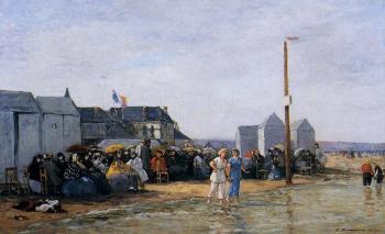 尤金 佈丹 Trouville, Bathing Hour